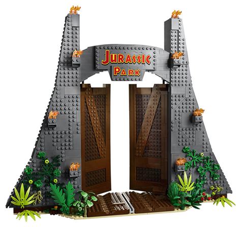 LEGO introduces the classic Jurassic Park gate and T. rex | SYFY WIRE