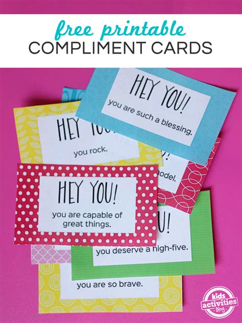 Printable Compliment Cards