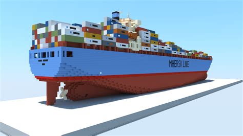 Maersk Gairloch (1:1 Scale Container Ship) Minecraft Map