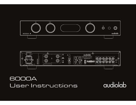 Audiolab 6000A Manual (12 Sider)