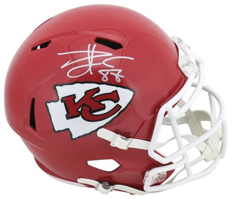 Travis Kelce Signed Chiefs Full-Size Speed Helmet (Beckett COA ...