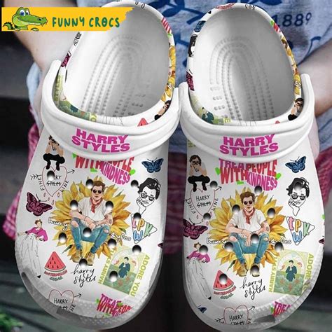 Cartoon Harry Styles Crocs - Discover Comfort And Style Clog Shoes With ...