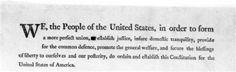 The Preamble to the U.S. Constitution Text, History & Purpose