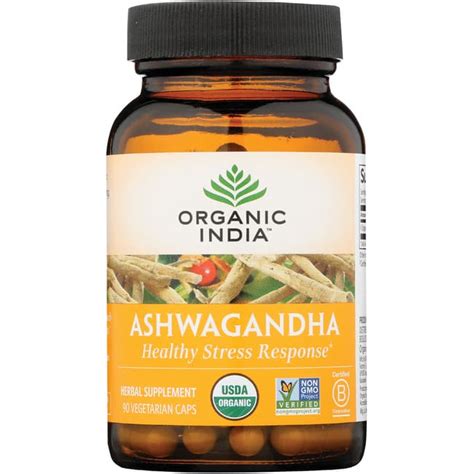 Organic India Ashwagandha 90 Caps - Swanson Health Products