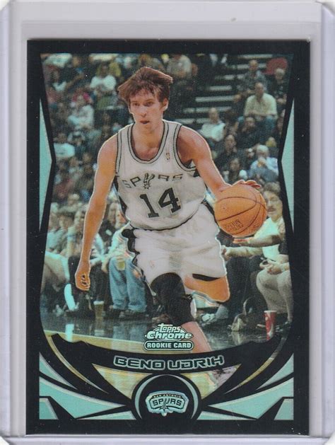 BENO UDRIH Spurs 2004/05 Topps Chrome #193 Black Refractor RC /500 ...