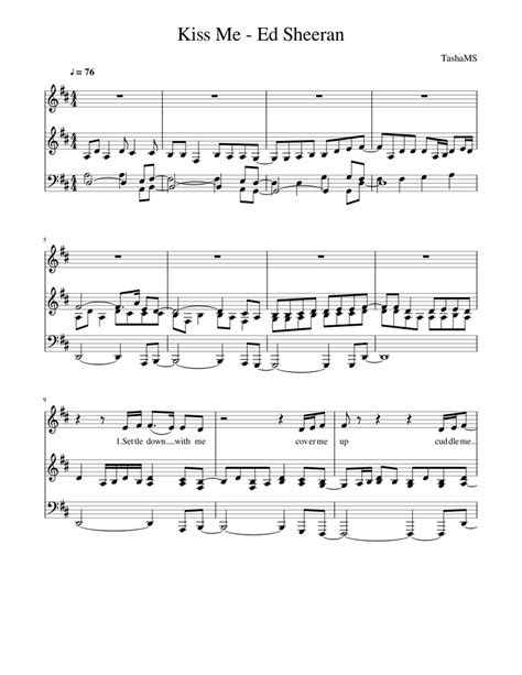 Kiss Me - Ed Sheeran Sheet music for Piano (Solo) | Musescore.com