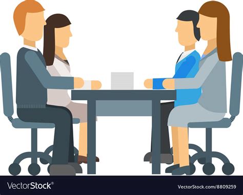 Business meeting Royalty Free Vector Image - VectorStock