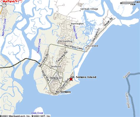 St Simons Island Georgia Map | My blog