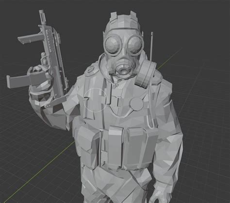 SAS Agent - Counter Strike - CSGO 3D model 3D printable | CGTrader