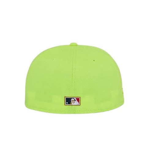 New Era Atlanta Braves Tomahawk Neon Yellow/Red 40th Anniversary 59FIF