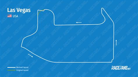 F1's Las Vegas track layout changed with new chicane added · RaceFans | Flipboard