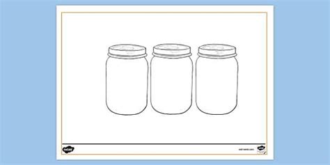 FREE! - Baby Food Jars Colouring Sheet | Colouring Sheets