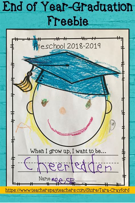 Perfect Kindergarten Graduation Crafts Preschool Job Chart Free Printable