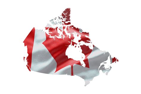 Canada Flag Map Png