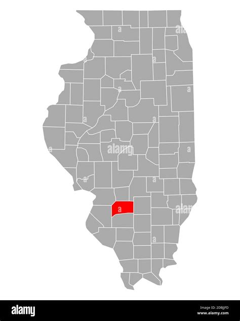 Map of Clinton in Illinois Stock Photo - Alamy