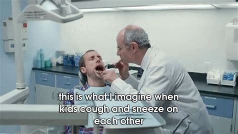 Disgusting. GIF - Dentist Sneezing Gross - Discover & Share GIFs