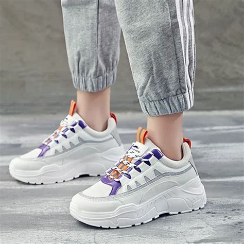 Fashion Platform Shoes Woman 2018 Autumn New Women Sneakers Glitter trainers Trends Ins Women ...