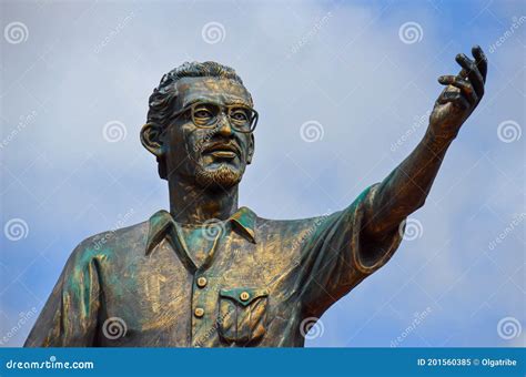 Statue Of Carlos Gardel In The Compans Caffarelli Garden In Toulouse ...