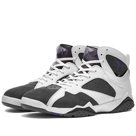 Air Jordan 7 Retro Flint White, Purple, Grey & Black | END.