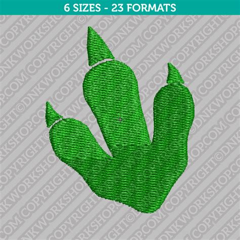 Dinosaur Raptor Footprint Embroidery Design - 6 Sizes - INSTANT DOWNLO ...