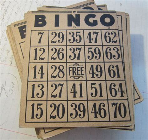 10 vintage BINGO cards Bingo Cards, Deal, Vintage, Etsy, Vintage Comics