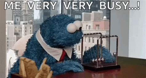 Cookie Monster Very Busy GIF - CookieMonster VeryBusy Pendulum - Discover & Share GIFs Memes ...