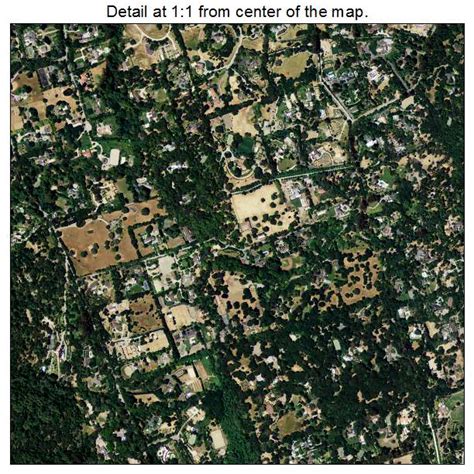 Aerial Photography Map of Woodside, CA California