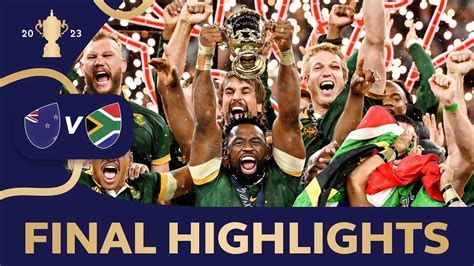 Most DRAMATIC Rugby World Cup final ever | New Zealand v South Africa ...