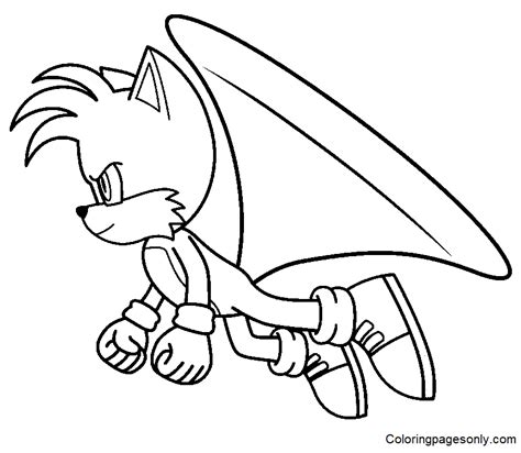 56 Tails Coloring Pages - ColoringPagesOnly.com