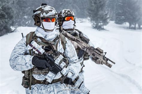 Winter arctic mountains warfare. | Stocktrek Images