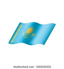 Kazakhstan Flag Vector Illustration Stock Vector (Royalty Free ...