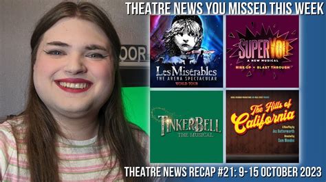 Les Mis World Tour, 13 Going on 30 Cast, Tinkerbell Musical Workshop | Theatre News Recap - YouTube