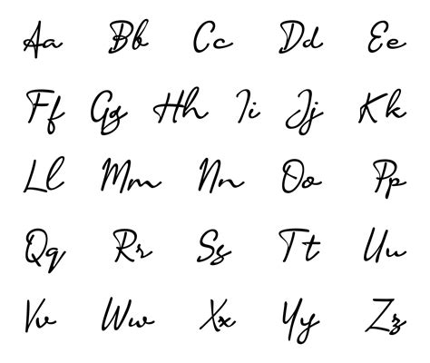 Cursive Font Svg Alphabet Clipart Fonts For Cricut Script Etsy Sweden | Porn Sex Picture