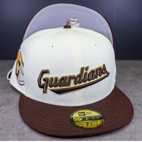 Cleveland Guardians New Era Chrome White/Burt Wood Bill And Gray Bottom ...