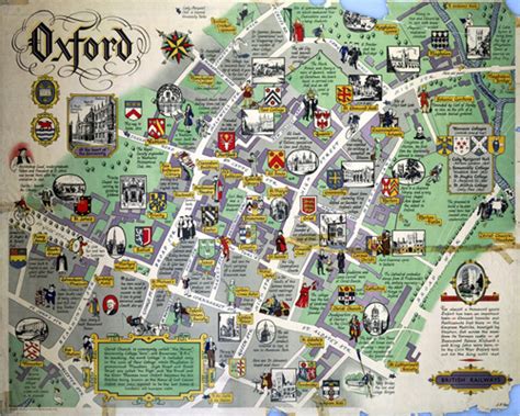 Oxford - Map Art Print by National Railway Museum at King & McGaw