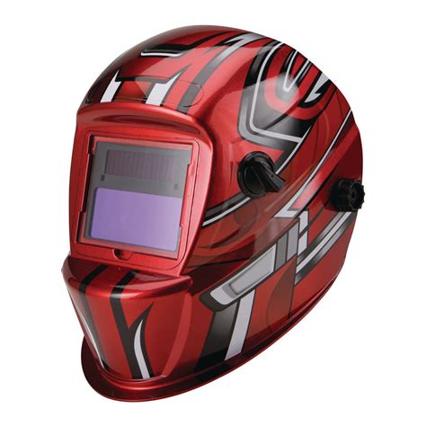 Red Design Auto Darkening Welding Helmet