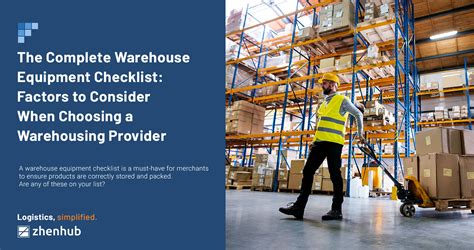 The Complete Warehouse Equipment Checklist | ZhenHub