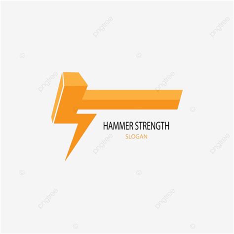 Strength Logo Vector PNG Images, Strength Hammer Logo Vector, Sign ...