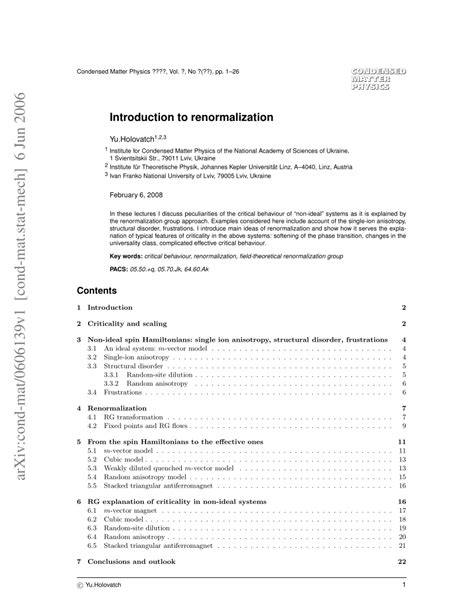 (PDF) Introduction to renormalization