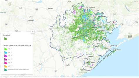 Houston power outage map: CenterPoint offers estimated dates for ...