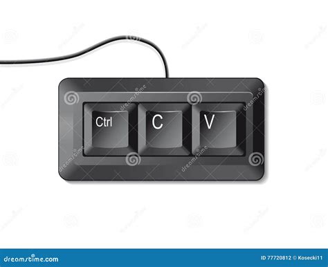 Ctrl C + Ctrl V (copy And Paste) Cartoon Vector | CartoonDealer.com ...