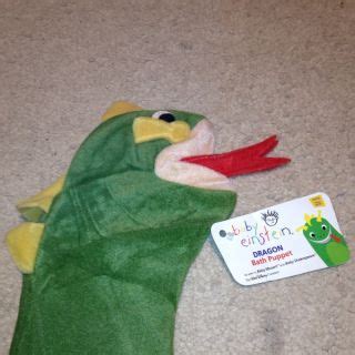 Baby Einstein Bard The Green Dragon 9 Plush Stuffed Hand Glove Puppet on PopScreen