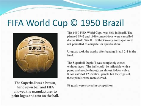 Evolution of the world cup soccer ball