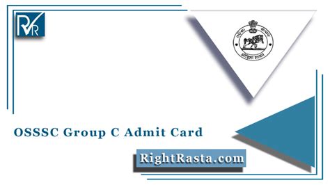 OSSSC Group C Admit Card 2022 (Out) - Odisha Combined Hall Ticket