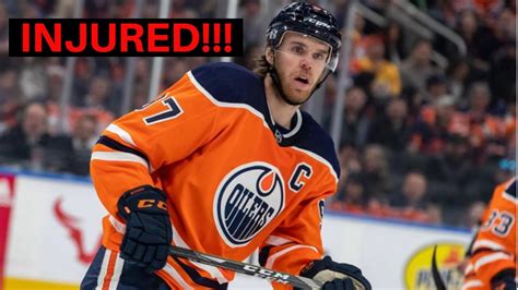 Connor McDavid Out 2-3 Weeks With Leg Injury!!! - YouTube