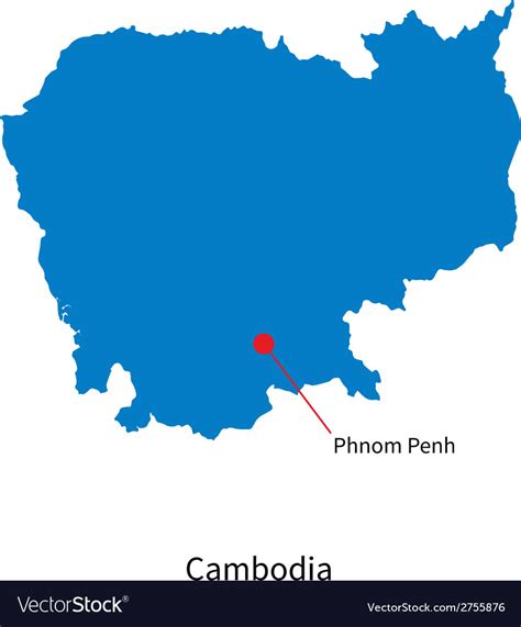 Capital Of Cambodia Map - Ashlie Ortensia