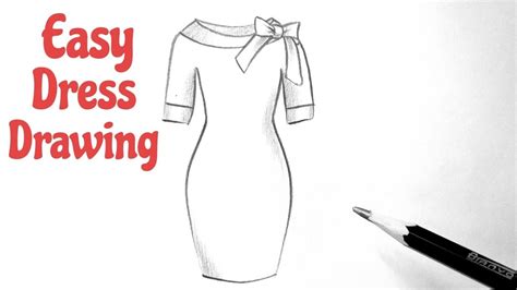 How to draw a beautiful girl dress drawing design easy Fashion illustration dresses drawing ...