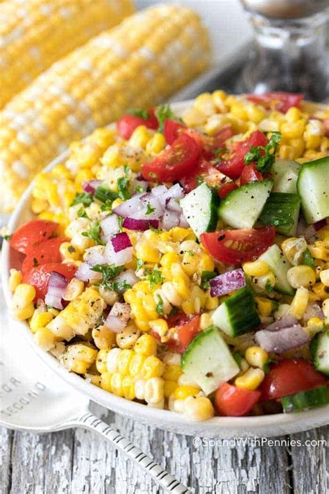 Fresh Corn Salad - Spend With Pennies