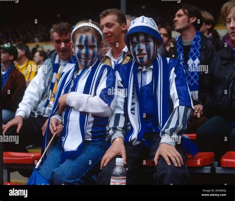 UK, England, London, Wembley Stadium, Football fans Stock Photo - Alamy