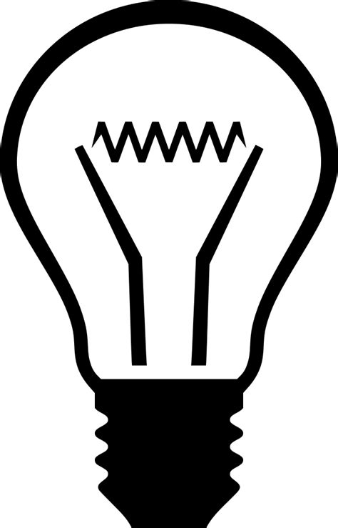 SVG > idea incandescent bulb lamp - Free SVG Image & Icon. | SVG Silh